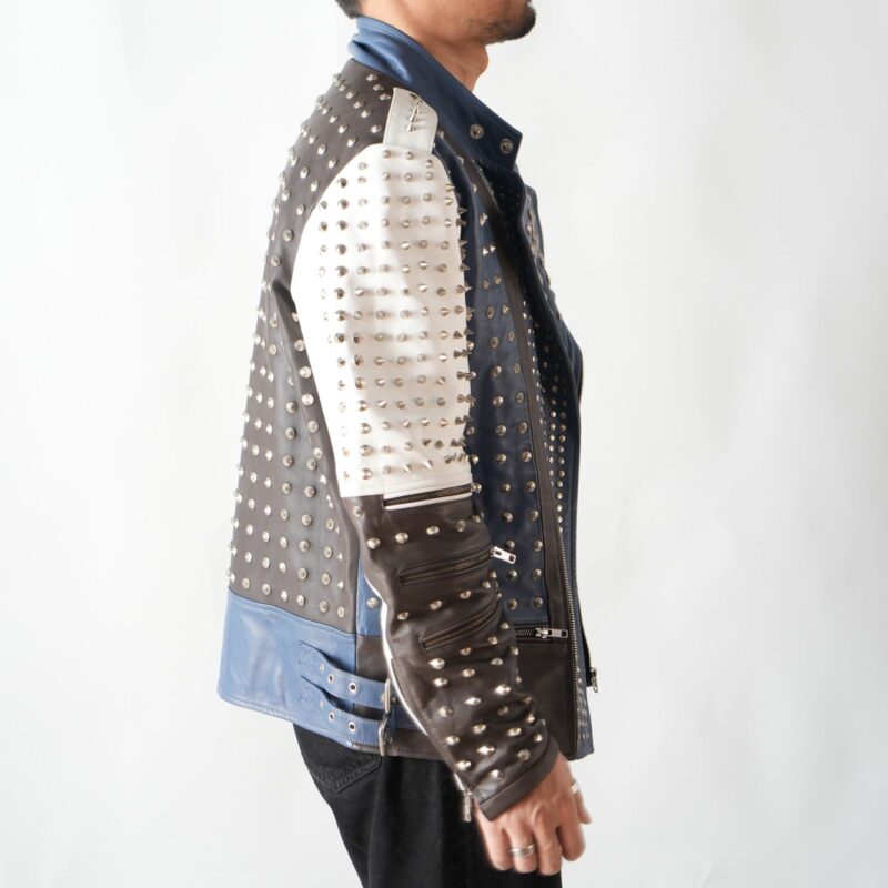 Punk Phantom – Men’s Genuine Sheepskin Leather Jacket - Image 4