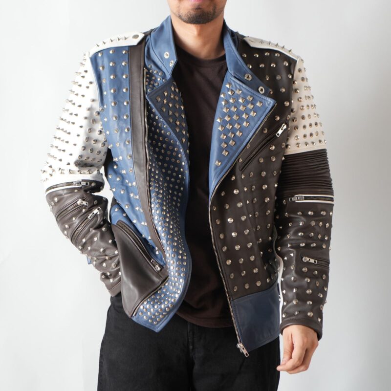 Punk Phantom – Men’s Genuine Sheepskin Leather Jacket